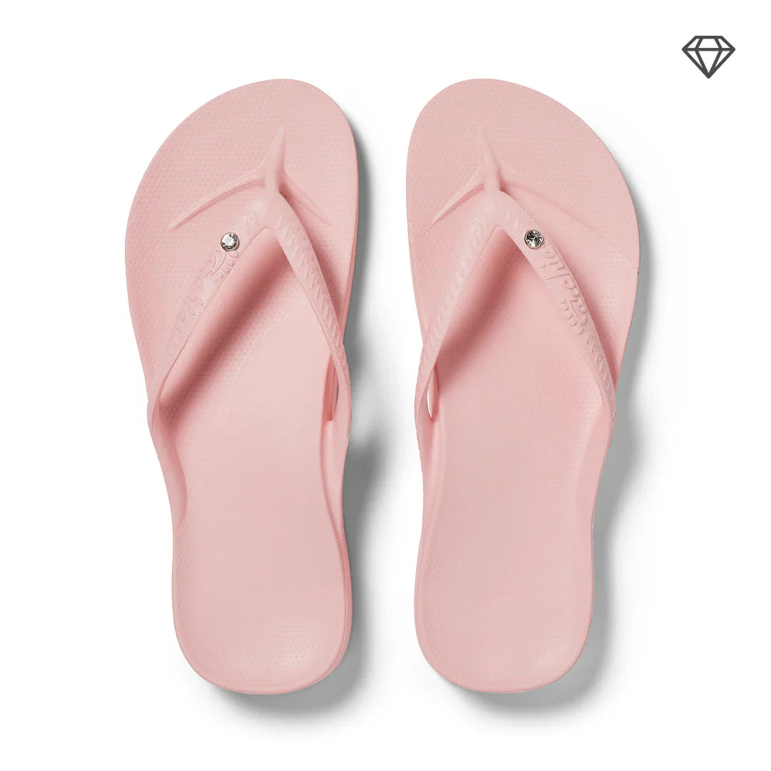 Arch Support Flip Flops - Classic - Crystal Pink