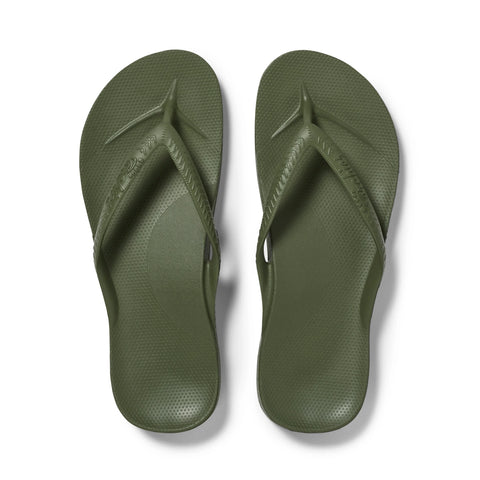 Arch Support Flip Flops - Classic - Olive